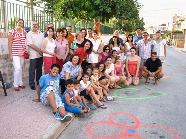 Vecinos de la calle ganadora