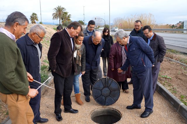 El consejero Cerdá inaugura el colector Este de Ceutí, que ha contado con una inversión de 236.000 euros