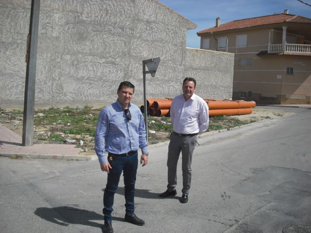 Las obras del colector de la calle Tejera de Ceutí se pondrán en marcha después de Semana Santa