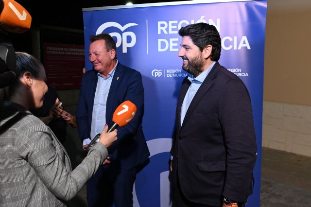 López Miras: 'Los vecinos de Ceutí van a tener la oportunidad de mostrar su desacuerdo con unos infames acuerdos de Sánchez que generan desigualdad'